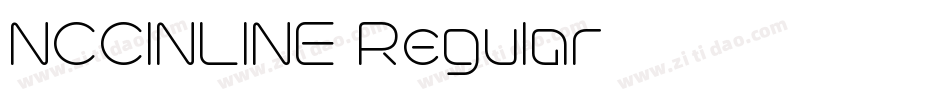 NCCINLINE Regular字体转换 NCCINLINE Regular字体转换